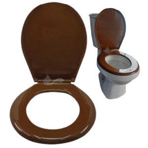 Tapa Asiento Café Oscuro Para Sanitario
