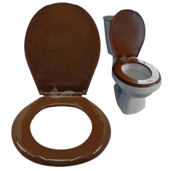 Tapa Asiento Café Oscuro Para Sanitario