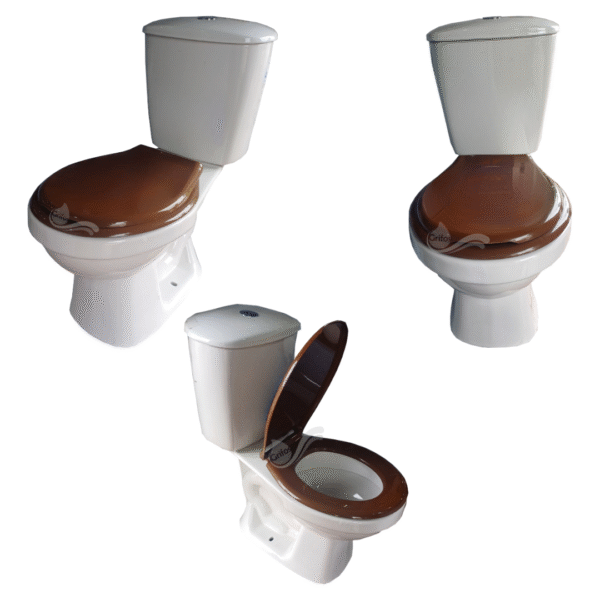 Tapa Asiento Café Oscuro Para Sanitario