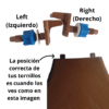 Tapa Asiento Café Oscuro Para Sanitario