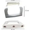 Porta rollo De Porcelana Blanco Corona