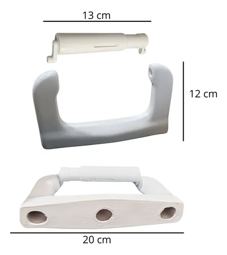 Porta rollo De Porcelana Blanco Corona