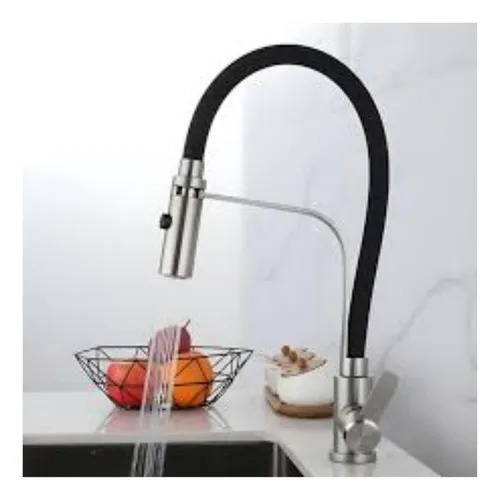 Grifería de Cocina Negra Monocontrol