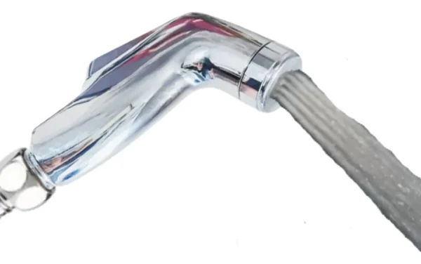 Pistola Bidet Plástica Cromada con Rosca 1/2 para Sanitario