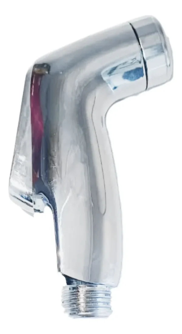 Pistola Bidet Plástica Cromada con Rosca 1/2 para Sanitario