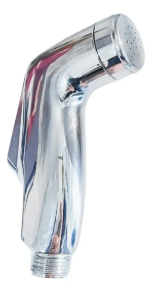 Pistola Bidet Plástica Cromada con Rosca 1/2 para Sanitario