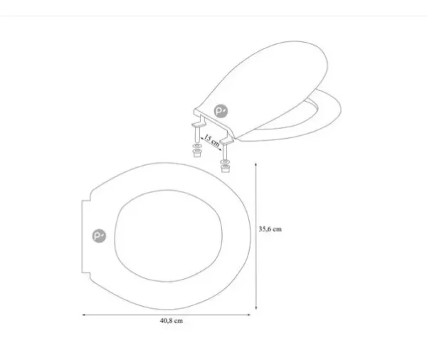 Asiento Estándar Para Sanitario Redondo
